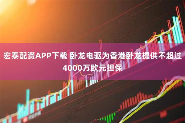 宏泰配资APP下载 卧龙电驱为香港卧龙提供不超过4000万欧元担保