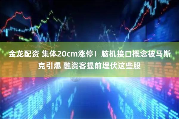 金龙配资 集体20cm涨停！脑机接口概念被马斯克引爆 融资客提前埋伏这些股