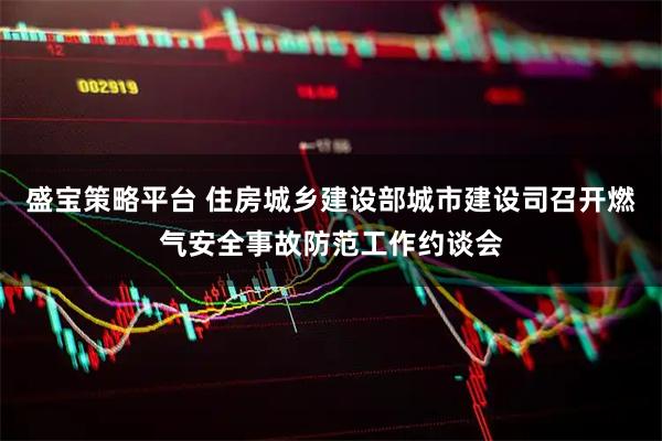 盛宝策略平台 住房城乡建设部城市建设司召开燃气安全事故防范工作约谈会